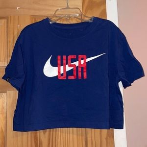 Nike USA crop top (medium)
